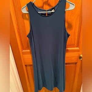 NWOT Women’s Anne Klein dress, sleeveless, size 10, teal, clasp in back, flared